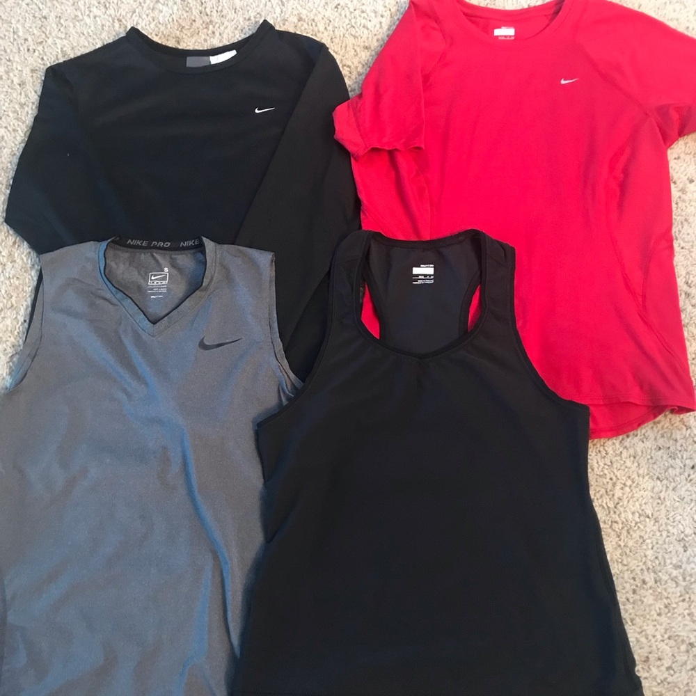 Lot 4 Women’s Nike Dri Fit Shirts